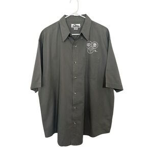 Tri-Mountain Harley-Davidson Sturgis 06 Button Down Shirt Mens XL Grey SS